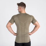  SEAMLESS SPYDER TEE - OLIVE 