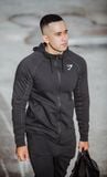  GYMSHARK PRINCIPLE ZIP HOODIE - BLACK 