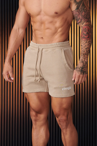  107 - CHROME SHORTS - Tan Wash 