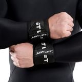  JUST LIFT FURY WRIST WRAPS – BLACK/ WHITE 