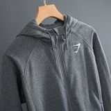  GYMSHARK PRINCIPLE ZIP HOODIE - GREY 