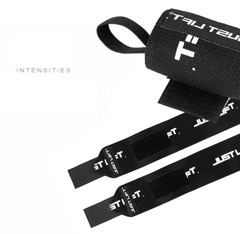  JUST LIFT FURY WRIST WRAPS – BLACK/ WHITE 