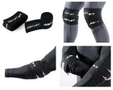  JUST LIFT. KNEE/ELBOW WRAPS – BLACK/WHITE 