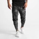  CARGO HIGH RIB JOGGER - BLACK BRUSHED CAMO 