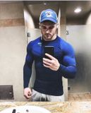  PERFORMANCE SEAMLESS LST-SHIRT - BLUE 