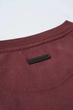  4052 - Repeated Emblem Tees - Burgundy Wash 