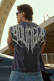  3022 - Anarchy Cropped Tanks -  Deep Navy Wash 