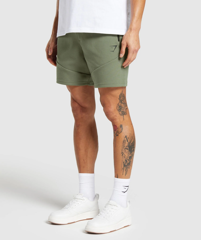  Interlock Tech 6" Shorts -  Base Green 