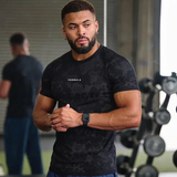  YOUNGLA - 437 Digital Compression Tees - Black 
