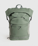  Sleek Backpack Roll Top  - DUSK GREEN 