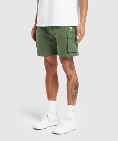  Crest Cargo 7" Shorts - Core Olive 