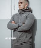  GYMSHARK PRINCIPLE ZIP HOODIE - GREY 