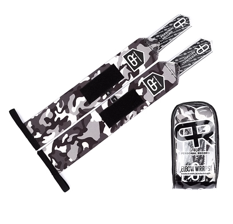  HEAVY DUTY PREMIUM WRIST WRAPS –  Black / White Camo 