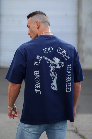  4096 - Worldwide Excellence Tees - Navy 