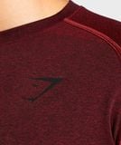  DEFINE SEAMLESS LST-SHIRT - RED MARL 