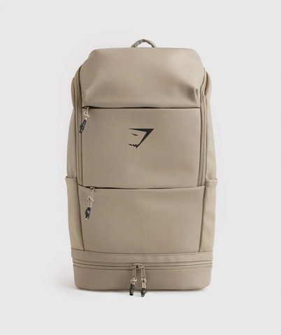  Sleek Backpack - Cement Brown 