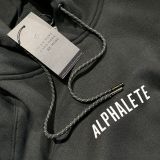  ALPHALETE FITTED HOODIE - BLACK 