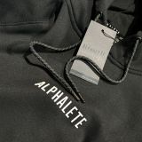  ALPHALETE FITTED HOODIE - BLACK 