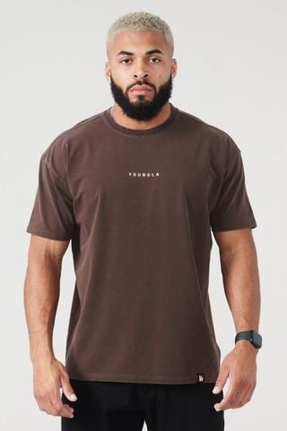  401 ESSENTIAL JACKED TEES SUMMER 23'  - Chocolate Wash 