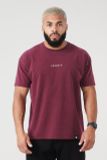  401 ESSENTIAL JACKED TEES SUMMER 23'  - Burgundy Wash 