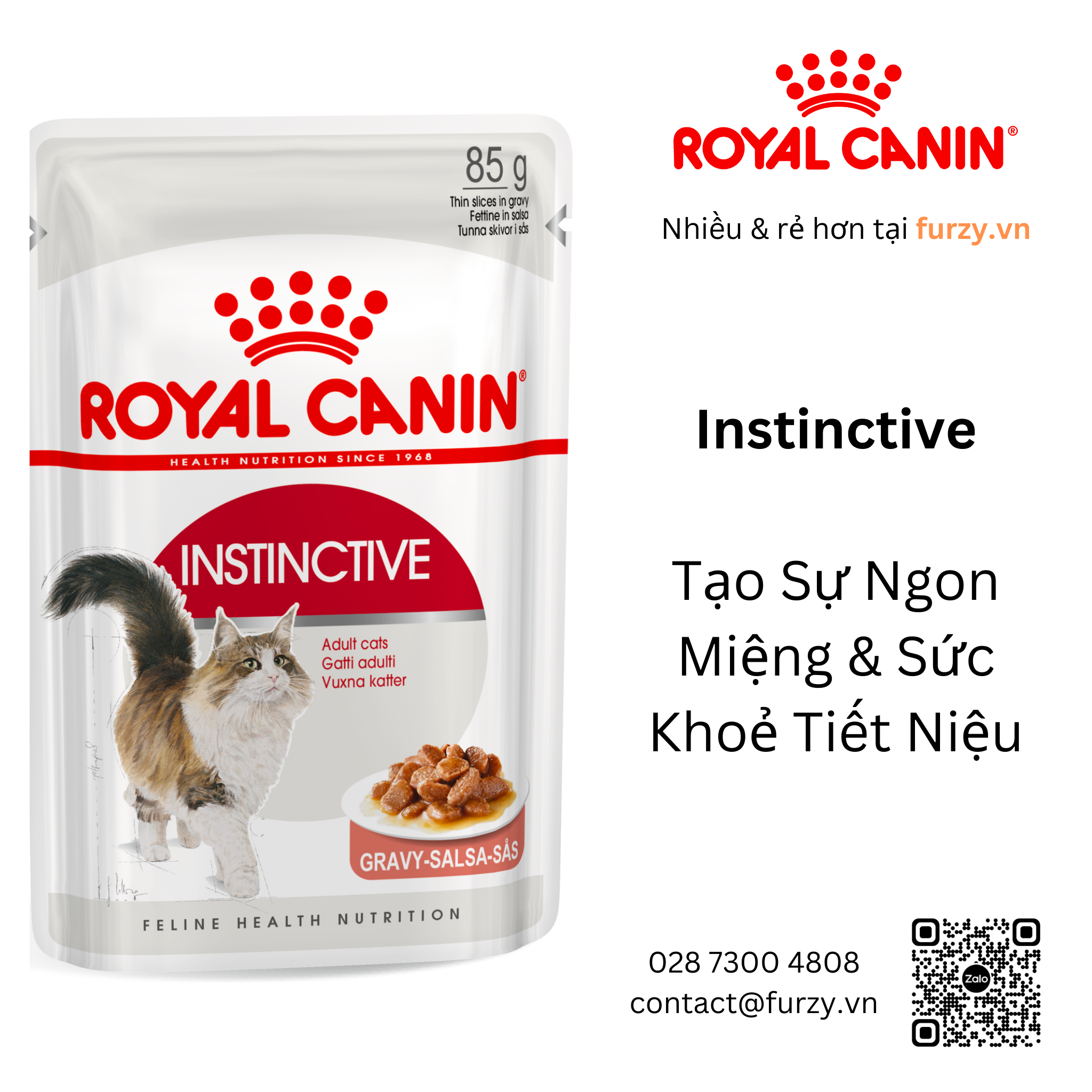 Royal Canin Thức Ăn Ướt Cho Mèo Instinctive (Jelly / Gravy / Float
