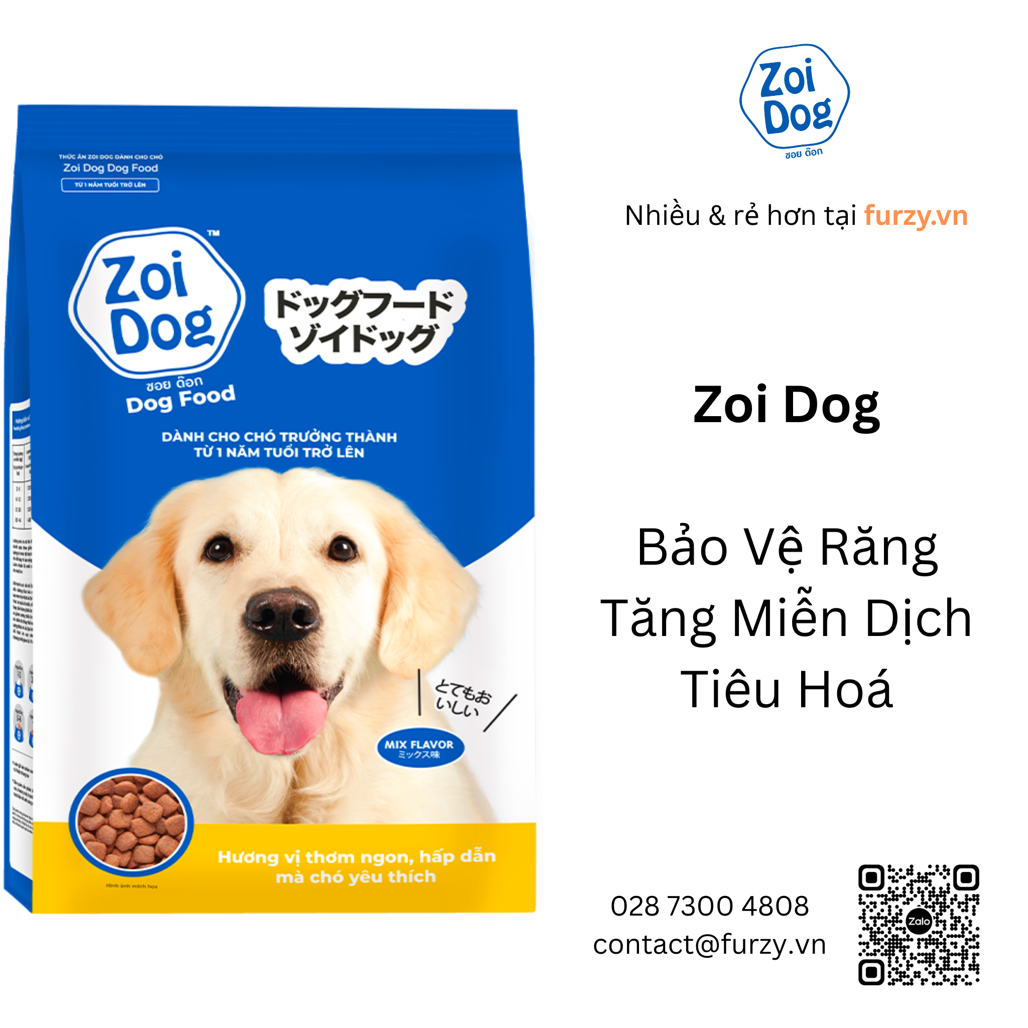Zoi Dog Thức Ăn Hạt Cho Chó Furzy Vietnam