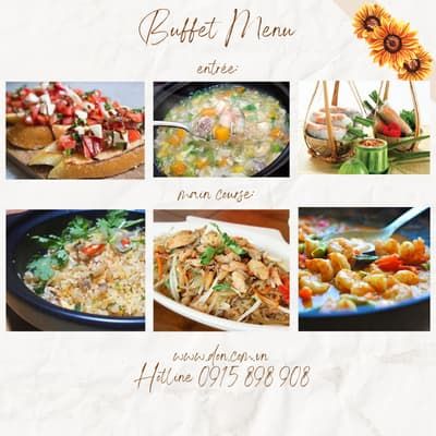  Thực đơn buffet cho 100 khách 