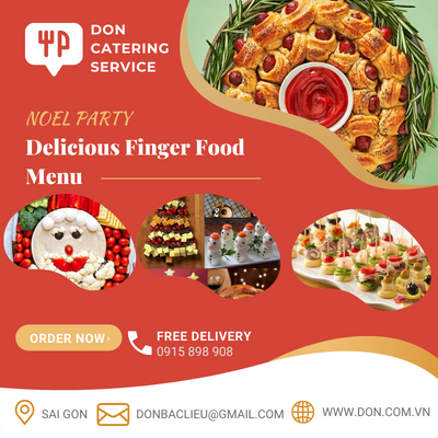  Menu finger food đêm Noel 