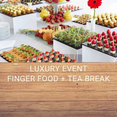 đặt tiệc don catering dịch vụ buffet finger food teabreak lưu động trọn gói tiệc tại nhà thực đơn