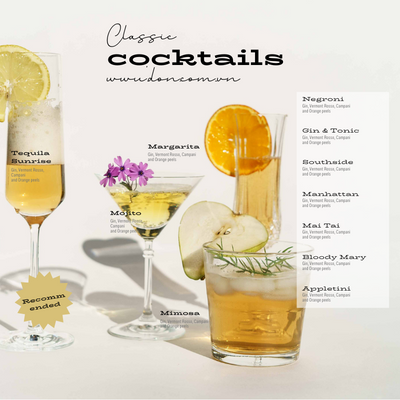  Menu cocktail cao cấp tiệc chiêu đãi 