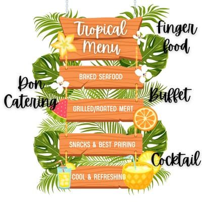  Menu buffet nhiệt đới cho các sự kiện mùa hè 