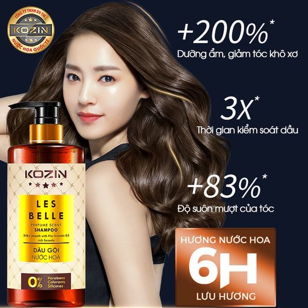 Dầu Gội Nước Hoa KOZIN LES BELLE 500ml