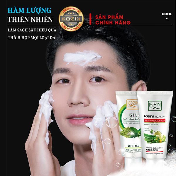 Kem sữa rửa mặt dưỡng ẩm cho mọi loại da KOZIN 85ml