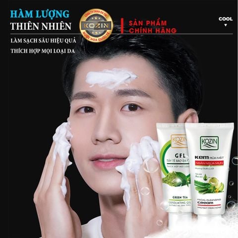 Kem sữa rửa mặt dưỡng ẩm cho mọi loại da KOZIN 85ml
