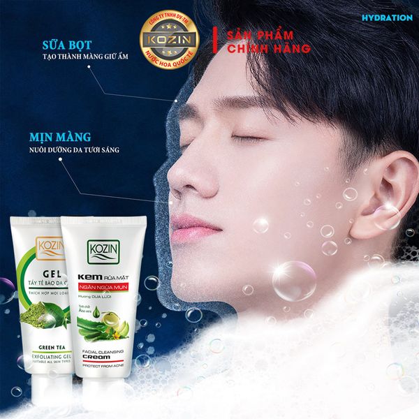 Kem sữa rửa mặt dưỡng ẩm cho mọi loại da KOZIN 85ml