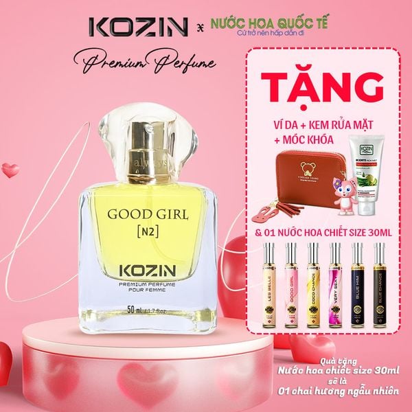 Nước hoa nữ cao cấp KOZIN GOOD GIRL N2 50ml (gốc hương Coco Mademoiselle by Chanel)