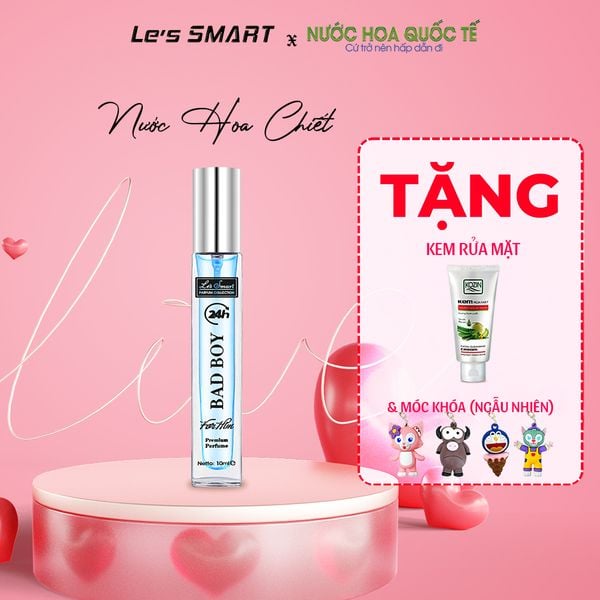 Nước hoa nam life style LE'S SMART BAD BOY 10ml BLUE (gốc hương Desire Blue Ocean Dunhill)
