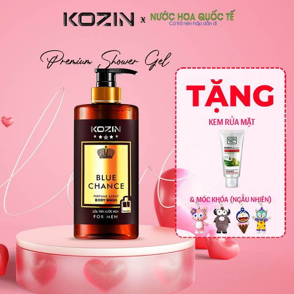 Sữa tắm nước hoa nam KOZIN BLUE CHANCE 500ML
