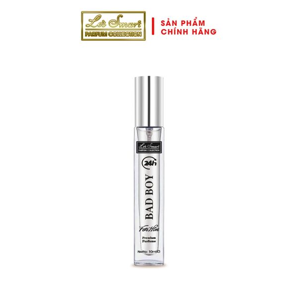 Nước hoa nam life style LE'S SMART BAD BOY 10ml SILVER (gốc hương Bleu De Chanel)