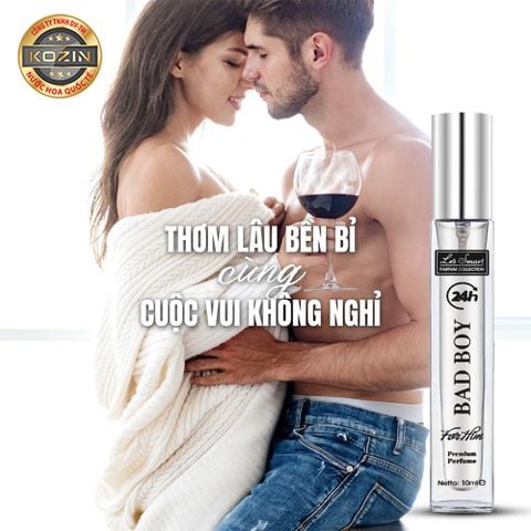 Nước hoa nam life style LE'S SMART BAD BOY 10ml SILVER (gốc hương Bleu De Chanel)
