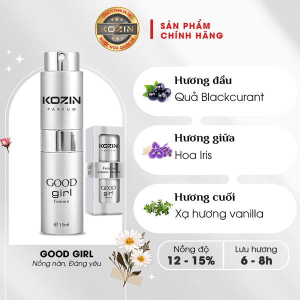 Nước hoa nữ cao cấp KOZIN GOOD GIRL 15ml