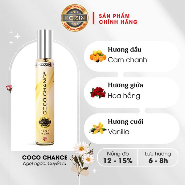 Nước hoa nữ KOZIN COCO CHANCE 10ml
