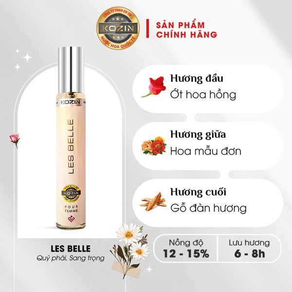 Nước hoa nữ cao cấp KOZIN LES BELLE 10ml