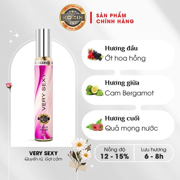 Nước hoa nữ cao cấp KOZIN VERY SEXY 10ml
