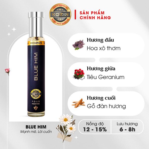 Nước hoa nam cao cấp KOZIN BLUE HIM 30ml