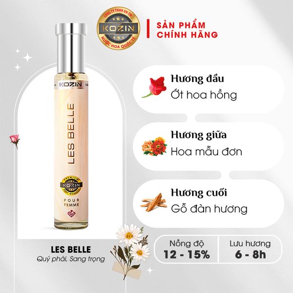 Nước hoa nữ cao cấp KOZIN LES BELLE 30ml