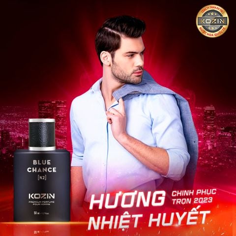 Nước hoa nam cao cấp KOZIN BLUE CHANCE N2 50ml (gốc hương Bleu De Chanel)