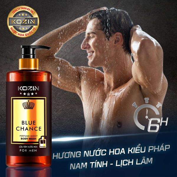 Sữa tắm nước hoa nam KOZIN BLUE CHANCE 500ML
