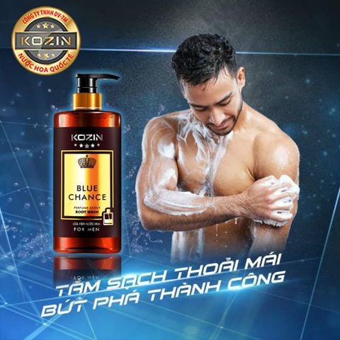 Sữa tắm nước hoa nam KOZIN BLUE CHANCE 500ML