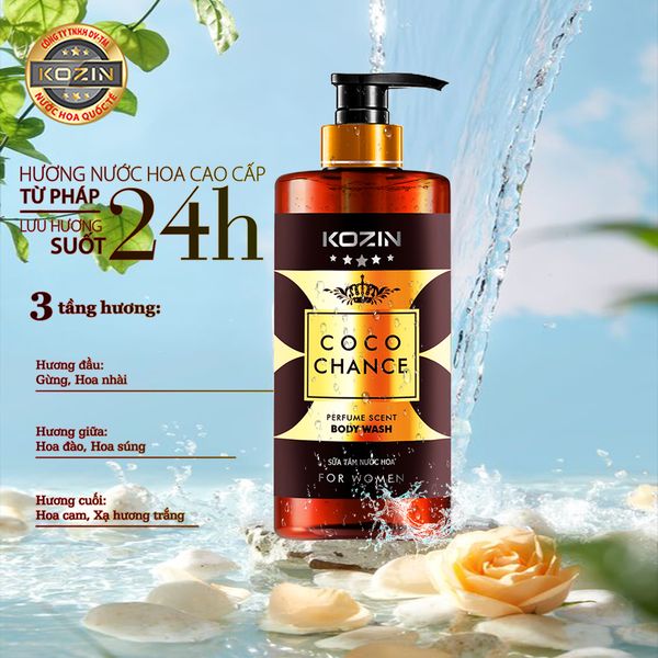 Sữa tắm nước hoa nữ KOZIN COCO CHANCE 500ML